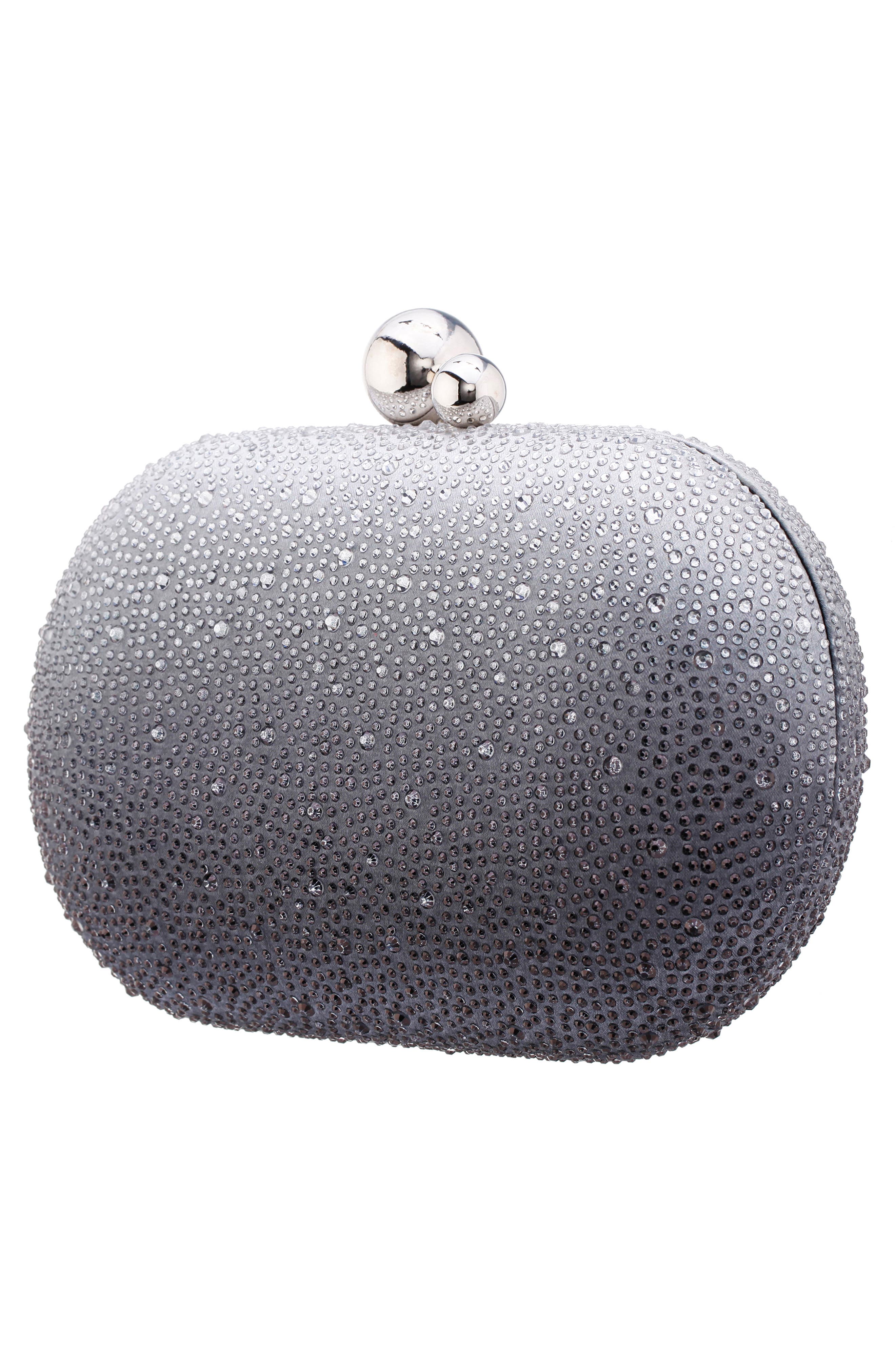 Nina Criss Ombré Crystal Minaudière, Alternate, color, 
