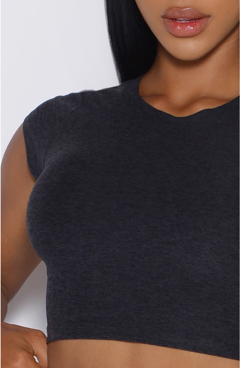 Bombshell Sportswear Fit Fam Active Tee, Alternate, color, Heathered Black