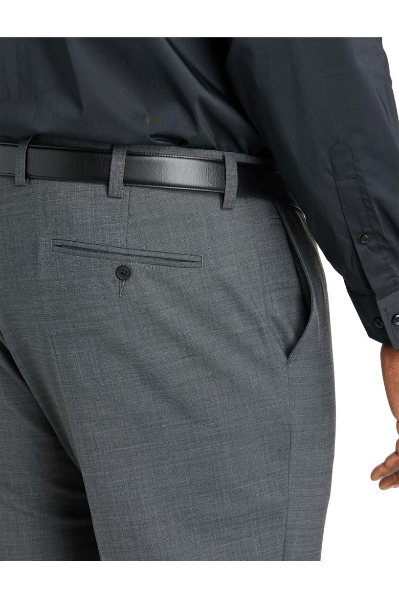 Big & Tall Performance Stretch Suit Pants, Alternate, color, GREY