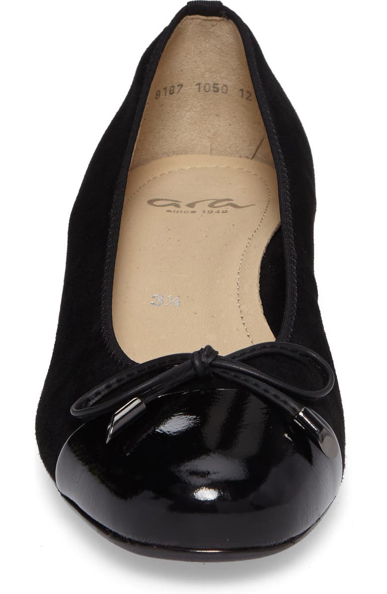 ara 'Betty' Cap Toe Flat, Alternate, color,