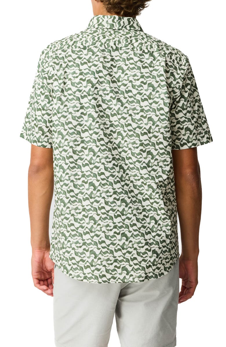 Rodd & Gunn Bendigo Abstract Print Button-Up Shirt, Alternate, color, Kelp