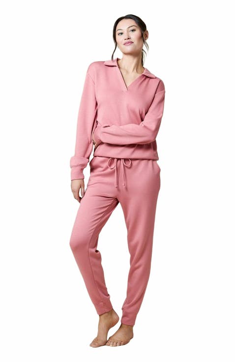 Athleisure DreamTech Johnny Collar Jogger Set