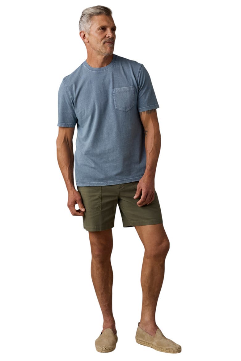 Patch Pocket Organic Cotton & Recycled Cotton T-Shirt, Alternate, color, BAYSIDE BLUE
