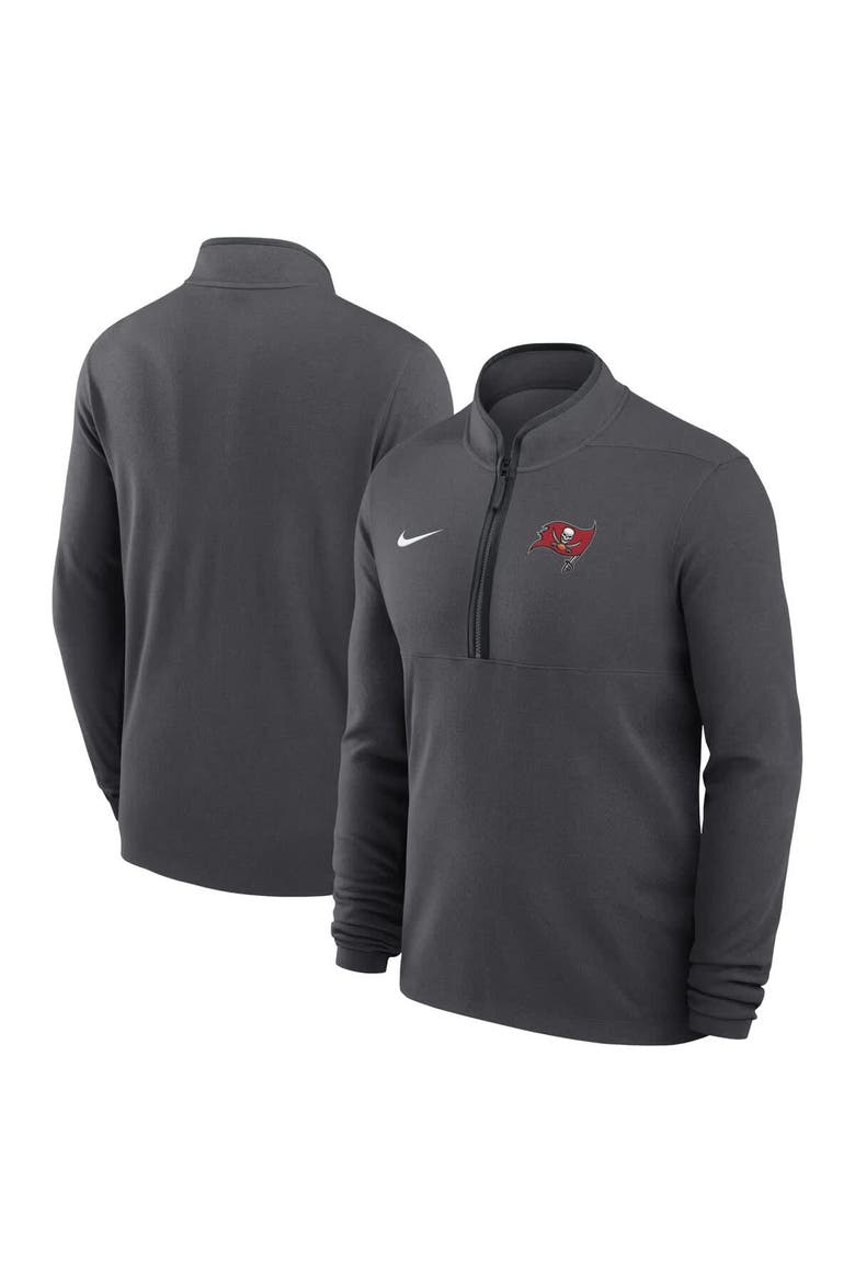 Men's Nike Anthracite Tampa Bay Buccaneers Lightweight Victory Dri-FIT Half-Zip Pullover, Main, color, Anthracite