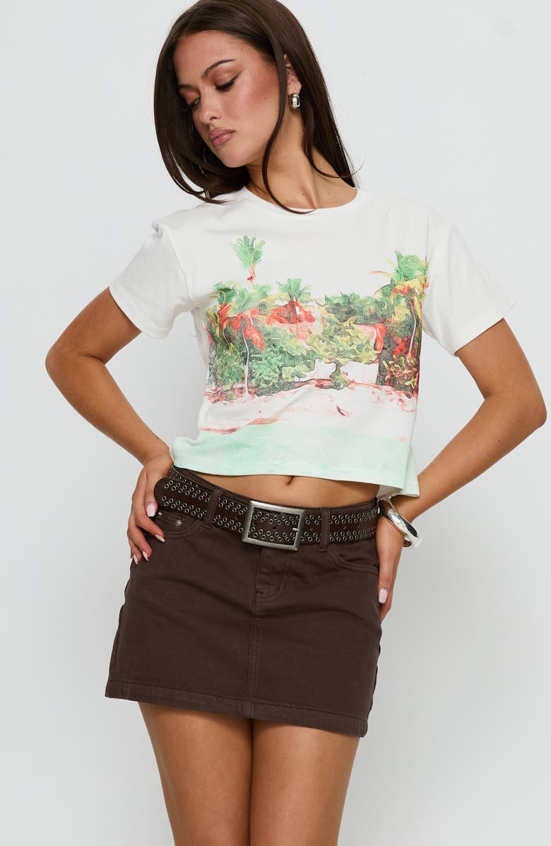 Princess Polly Nickei Mid Rise Denim Miniskirt, Alternate, color, 