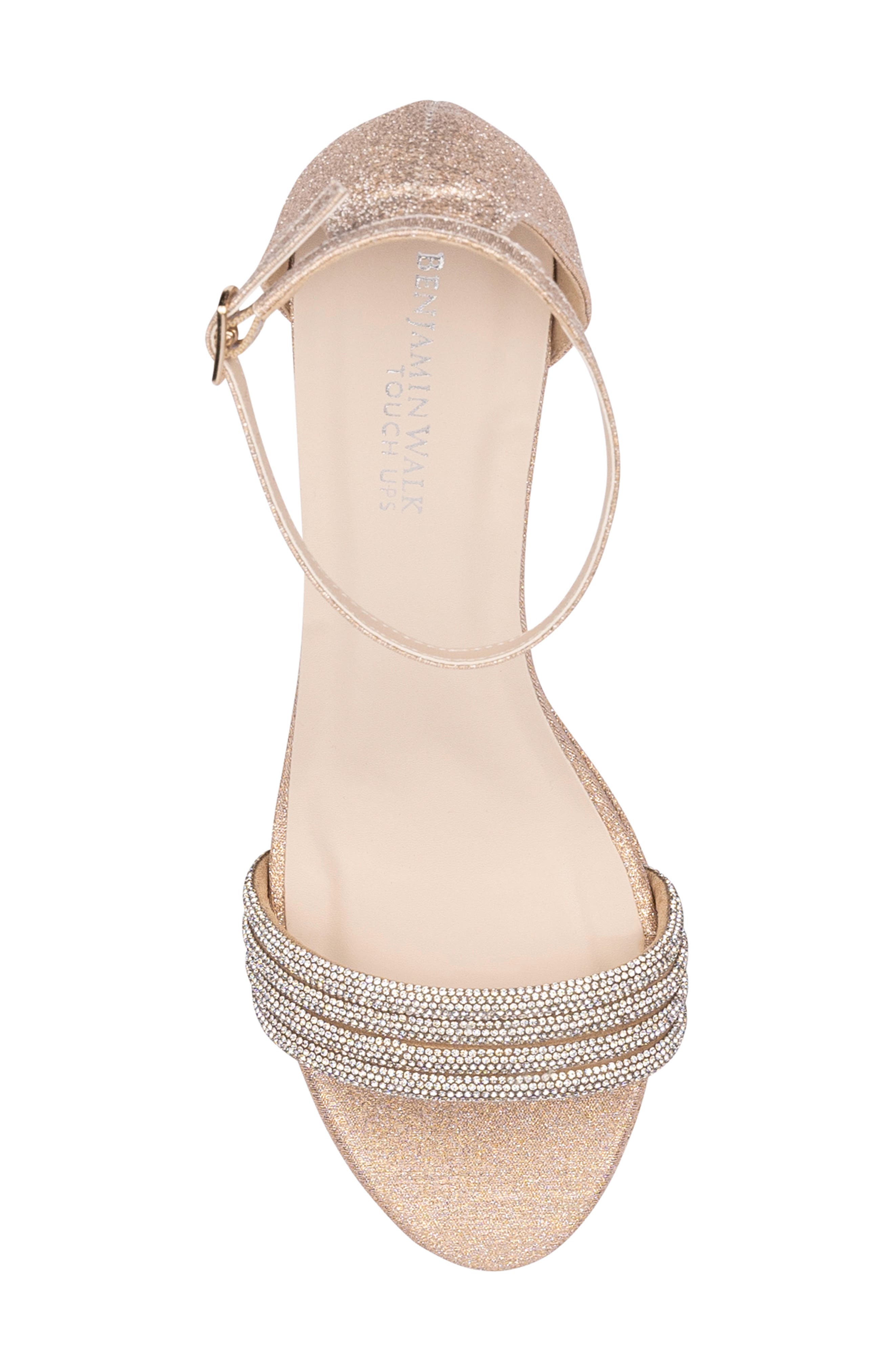 Parker Ankle Strap Platform Sandal, Alternate, color, CHAMPAGNE