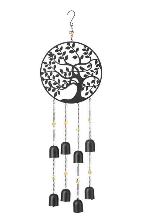 32"H Metal Tree of Life Windchime with Bells