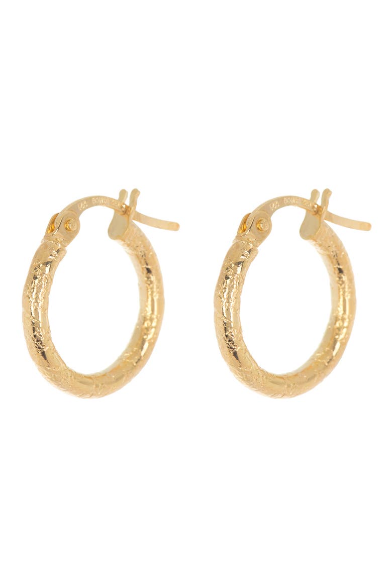 14K Gold 15mm Hoop Earrings (Nordstrom Exclusive), Alternate, color, 14K YELLOW GOLD