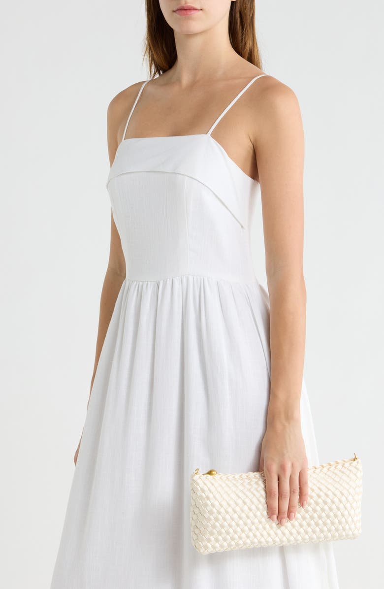 NAGHEDI Medium Gala Clutch, Alternate, color, Ivory