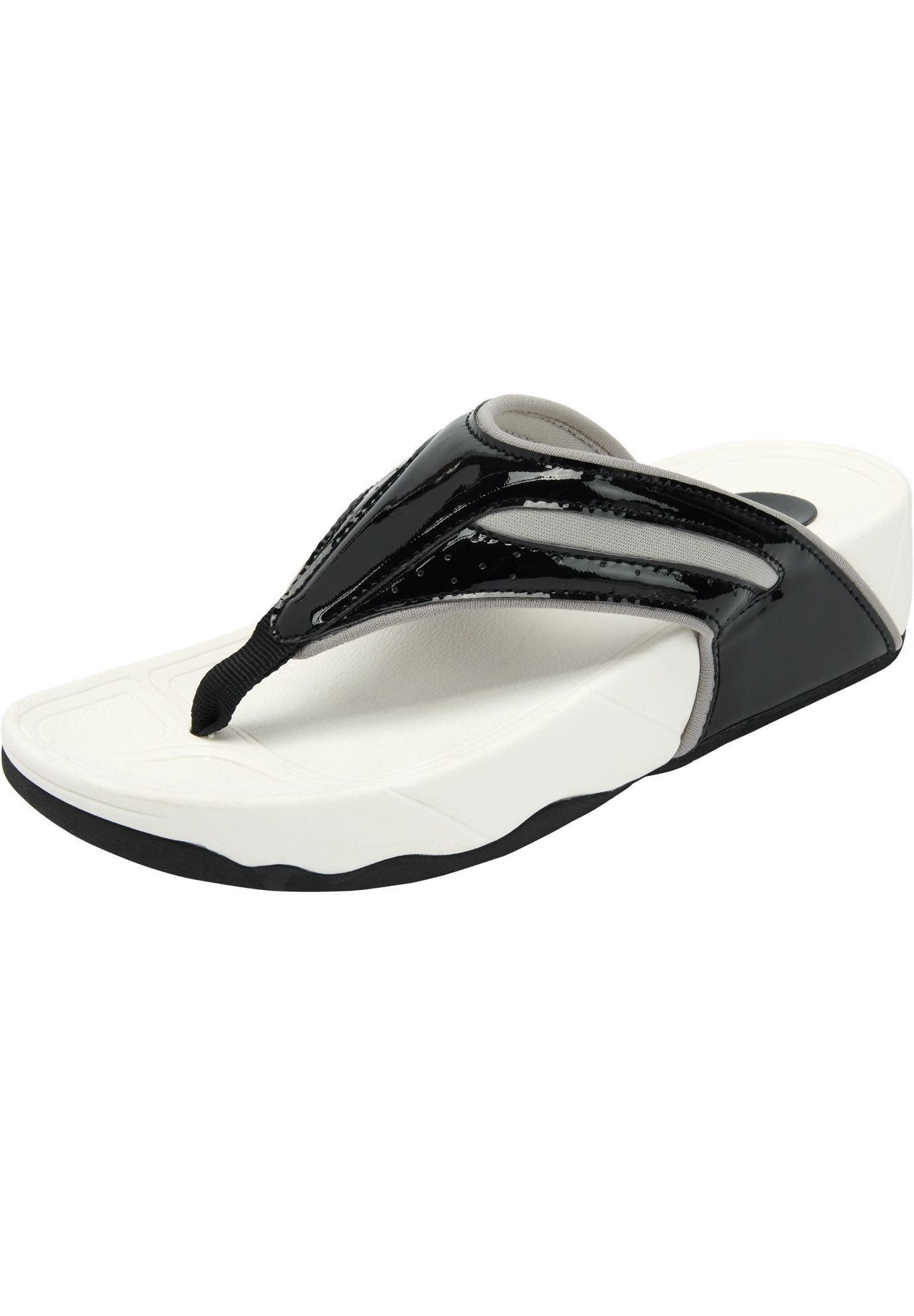 Comfortview The Sporty Slip On Thong Sandal, Main, color, Black
