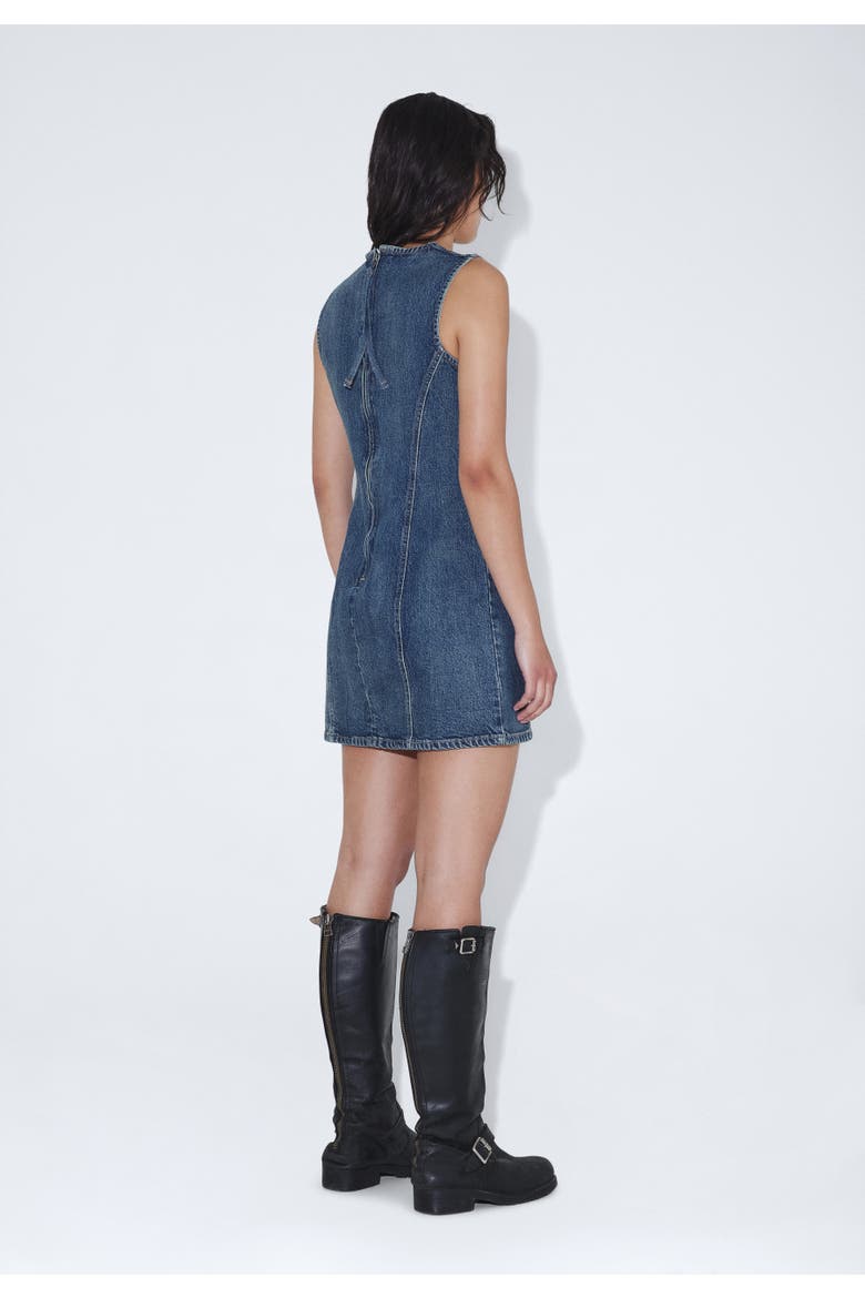 Calista Dress, Alternate, color, Bay Dark Used Vintage