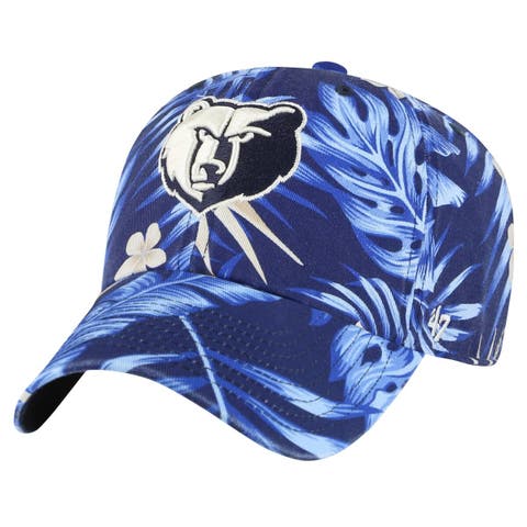 Men's '47 Navy Memphis Grizzlies Tropicalia Floral Clean Up Adjustable Hat