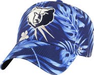 '47 Men's '47 Navy Memphis Grizzlies Tropicalia Floral Clean Up Adjustable Hat