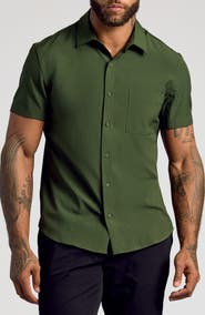 True Classic Short Sleeve Ripstop Commuter Shirt