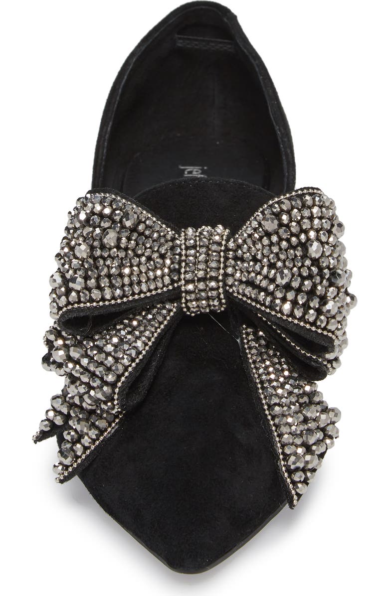 Jeffrey Campbell Valenti Embellished Bow Loafer, Alternate, color,