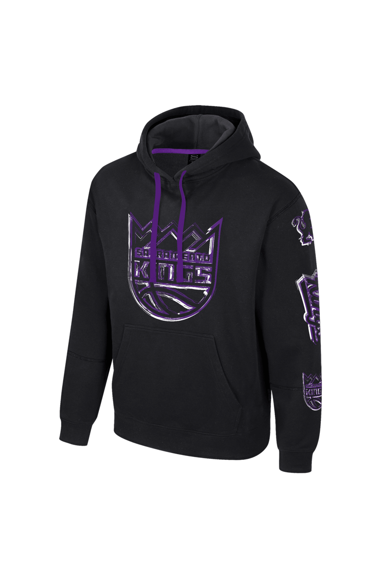 Unisex Stadium Essentials Black Sacramento Kings Elementized Pullover Hoodie, Alternate, color, Black