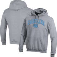 Champion Men's Champion Heather Gray North Carolina Tar Heels Arch Over Logo Pullover Hoodie