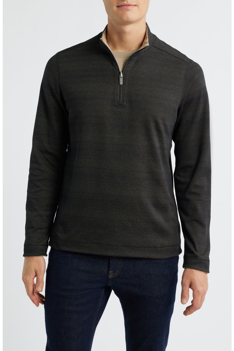 XC4® Reversible Performance Quarter Zip, Main, color, BLACK/ GOLD