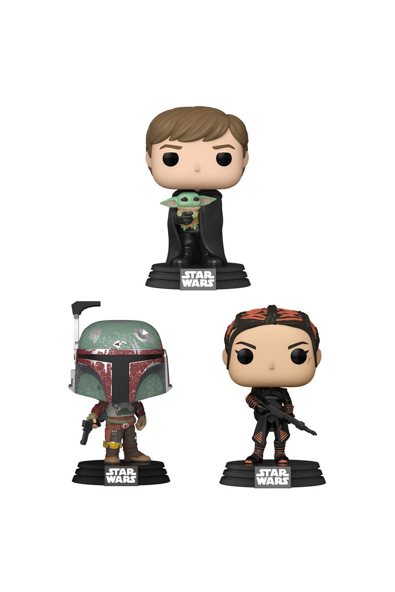 Pop! Star Wars Mandalorian Collectors Set Marshal, Fennec Shand, Main, color, Multicolored