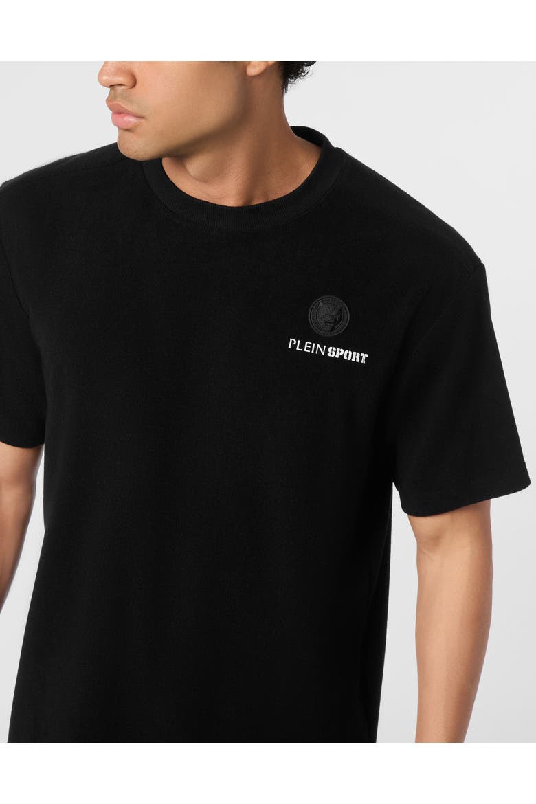 T-Shirt Round Neck Men, Alternate, color, black