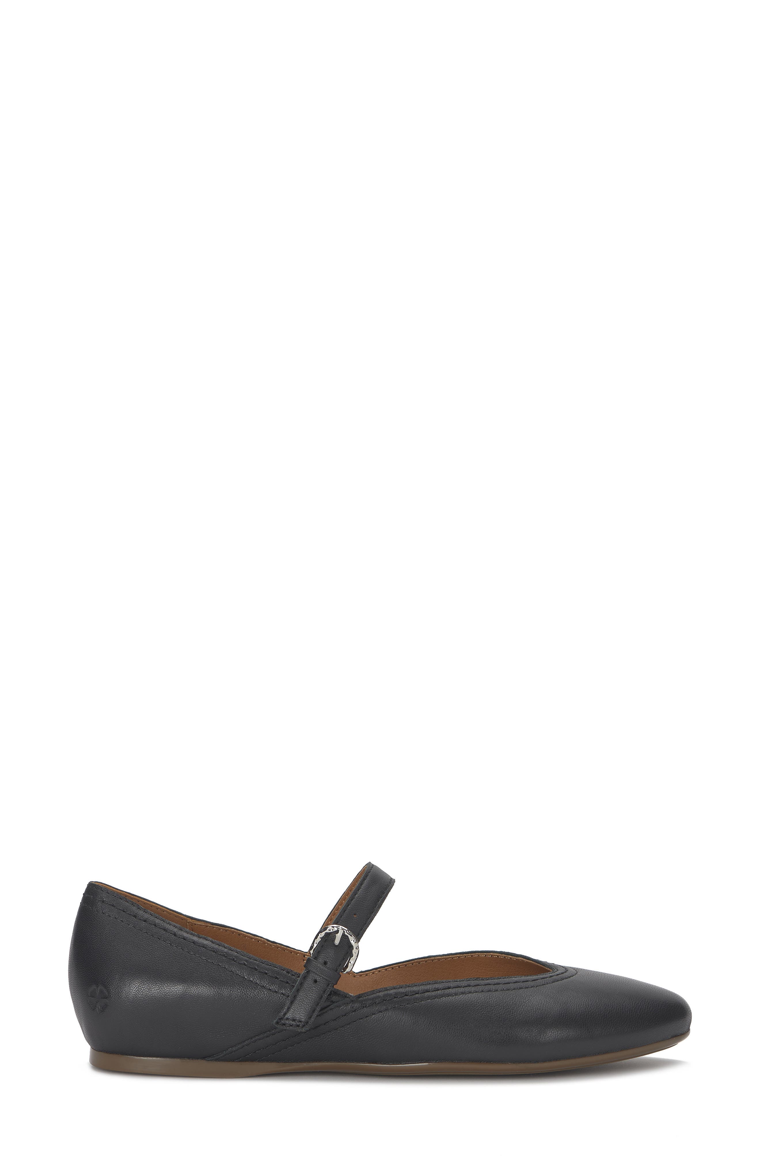 Lucky Brand Cyrena Mary Jane Flat, Alternate, color, Black Leather
