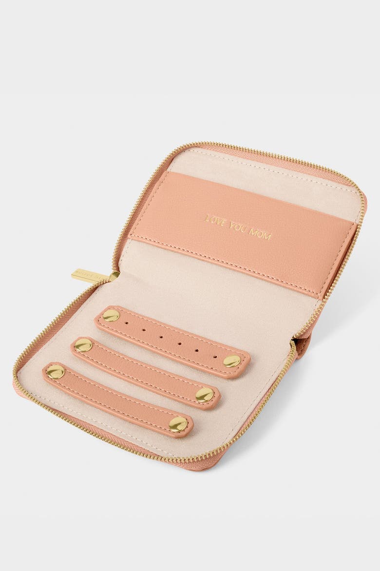 Slim Jewelry Case 'Love You Mom', Alternate, color, PINK