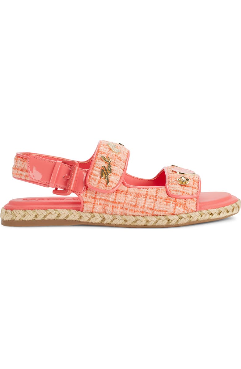 KARL LAGERFELD PARIS Charlay Slingback Sandal, Alternate, color, Sunset Coral