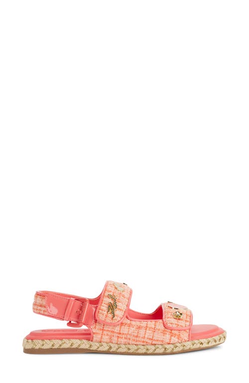 Shop Karl Lagerfeld Paris Charlay Slingback Sandal In Sunset Coral