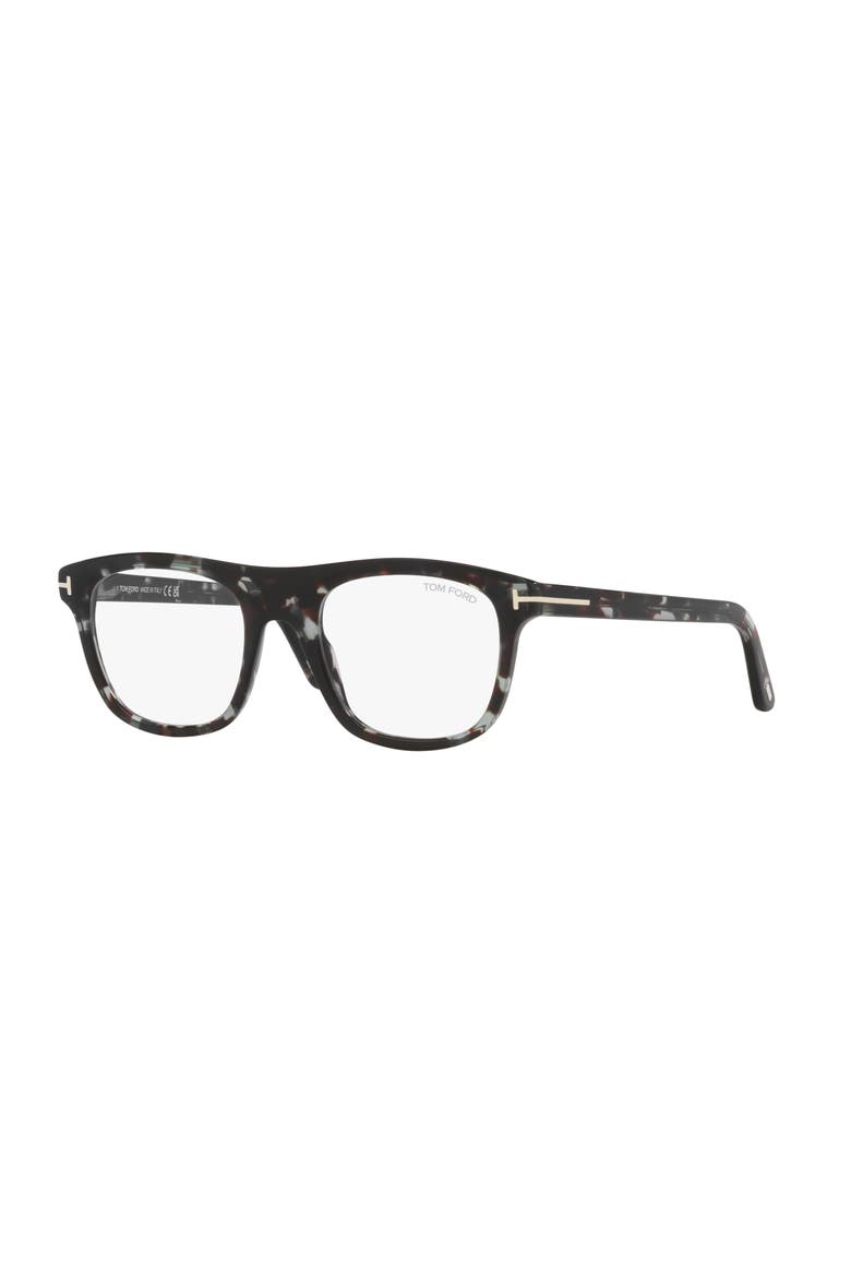 52mm Square optical glasses, Main, color, Tortoise