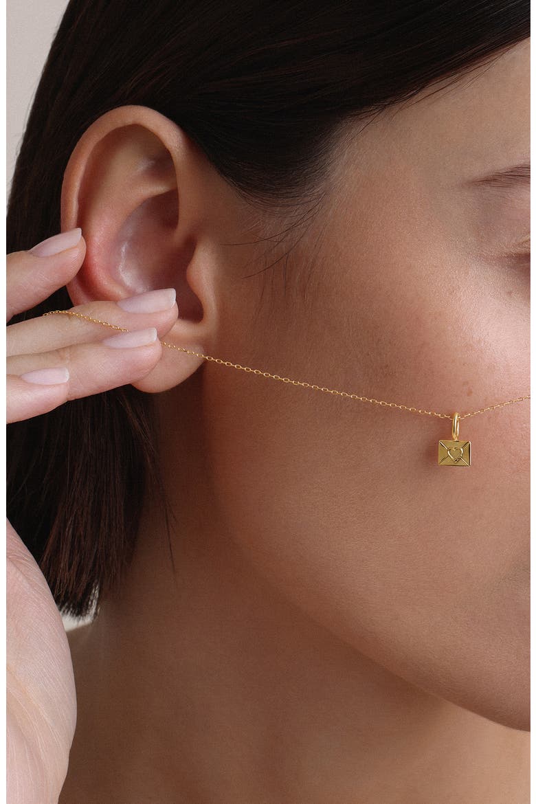 Envelope Mini Charm, Alternate, color, 10K YELLOW GOLD