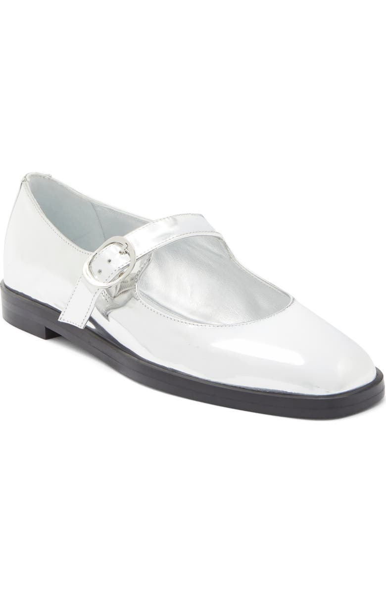 Stuart Weitzman Loralei Mary Jane, Main, color, Silver