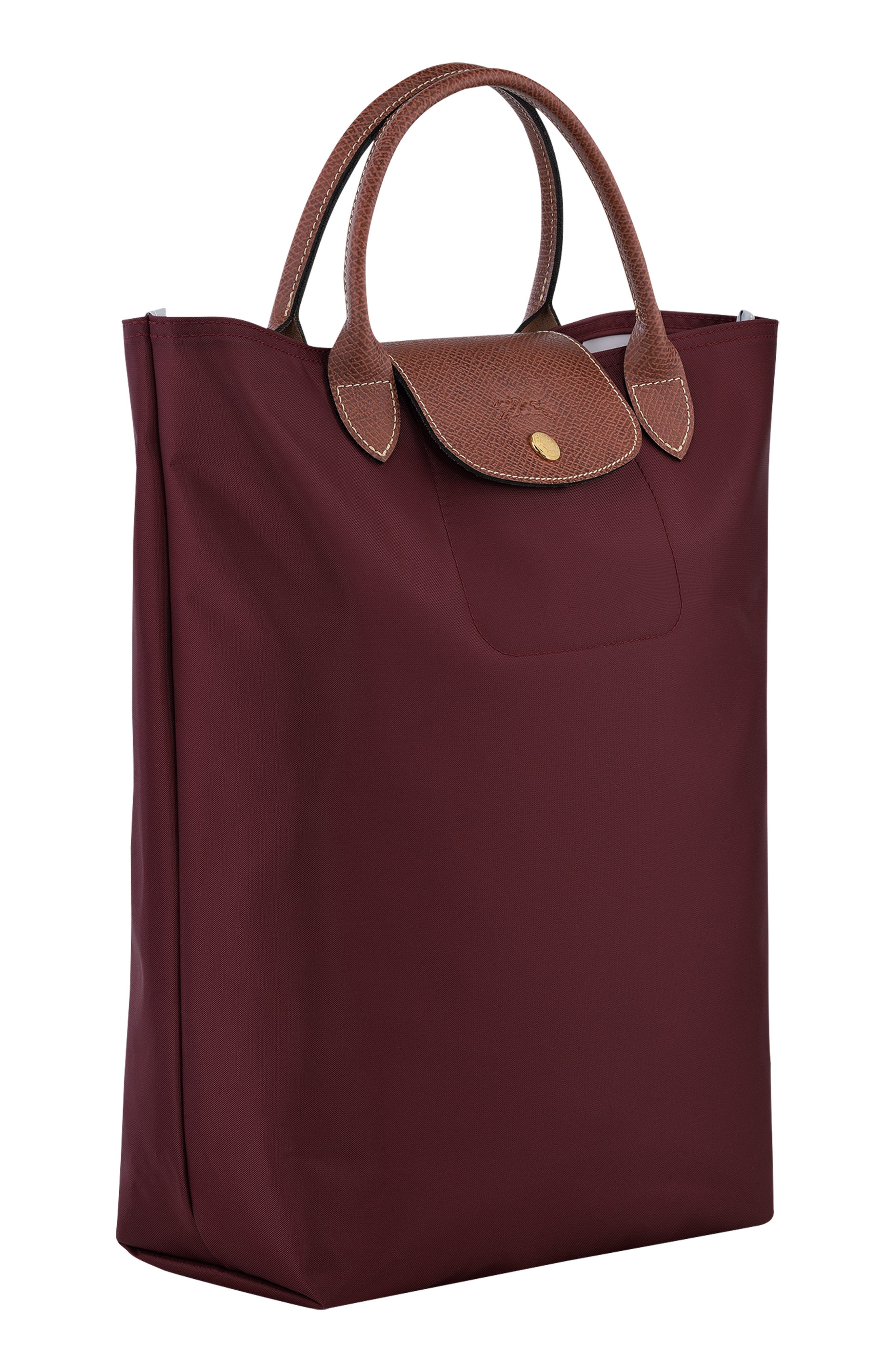 Medium Le Pliage Original Tote Bag, Alternate, color, BURGUNDY