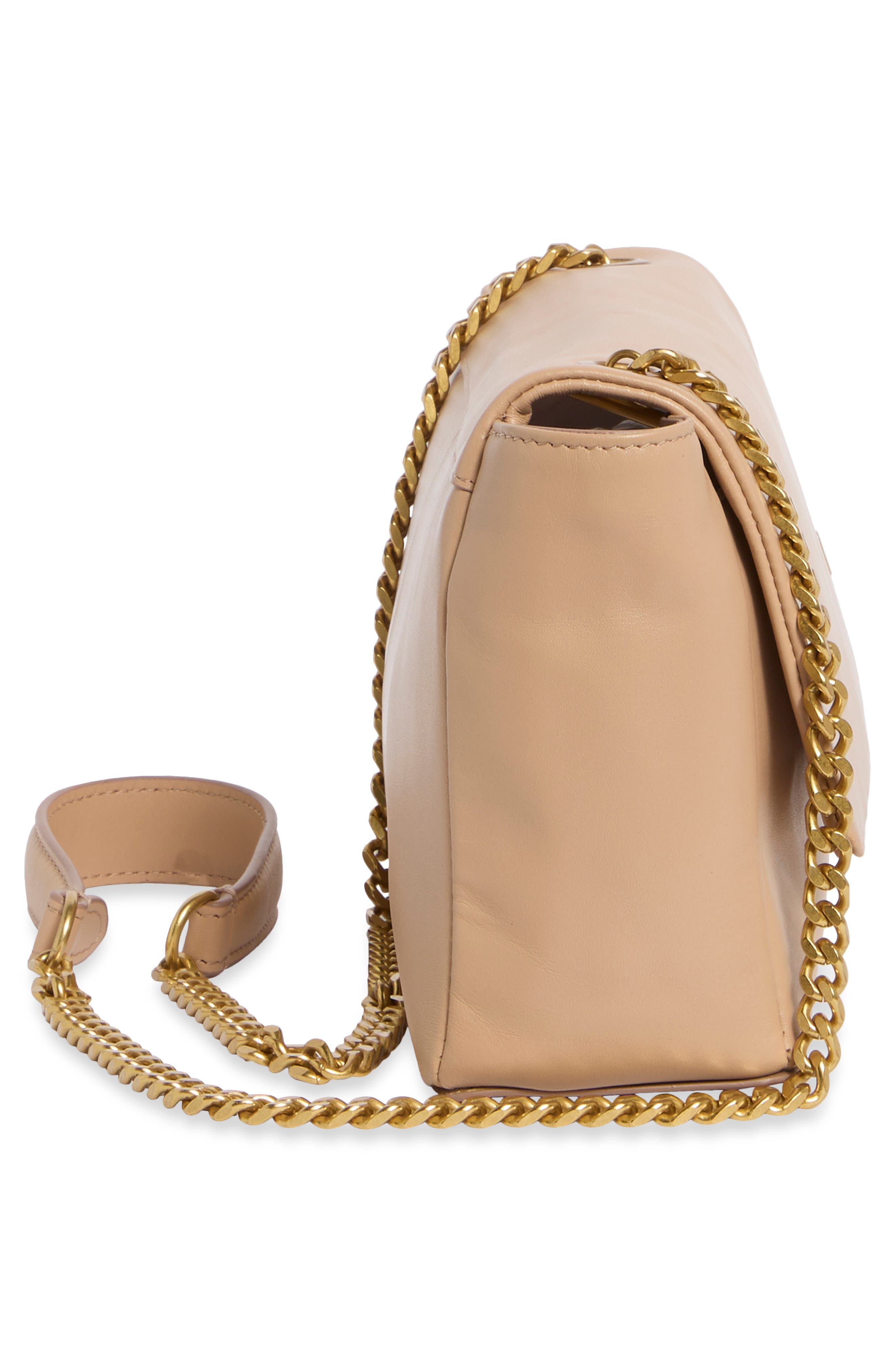 Mylah Napa Leather Shoulder Bag, Alternate, color, MILK TEA BAG NAPPA LEATHER