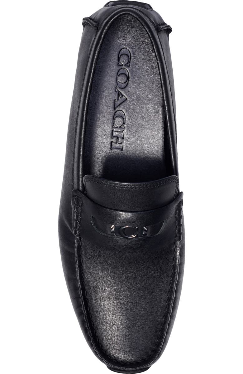 COACH Signature Coin Leather Driving Penny Loafer, Alternate, color,