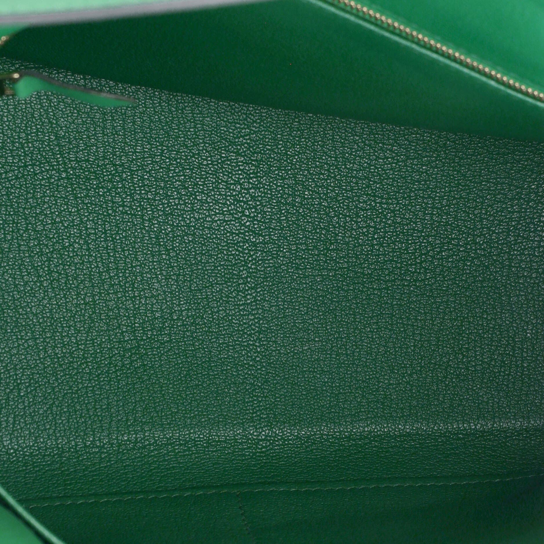 Pre-Owned Hermes Kelly Handbag Green Evercolor with Gold Hardware 28, Alternate, color, 