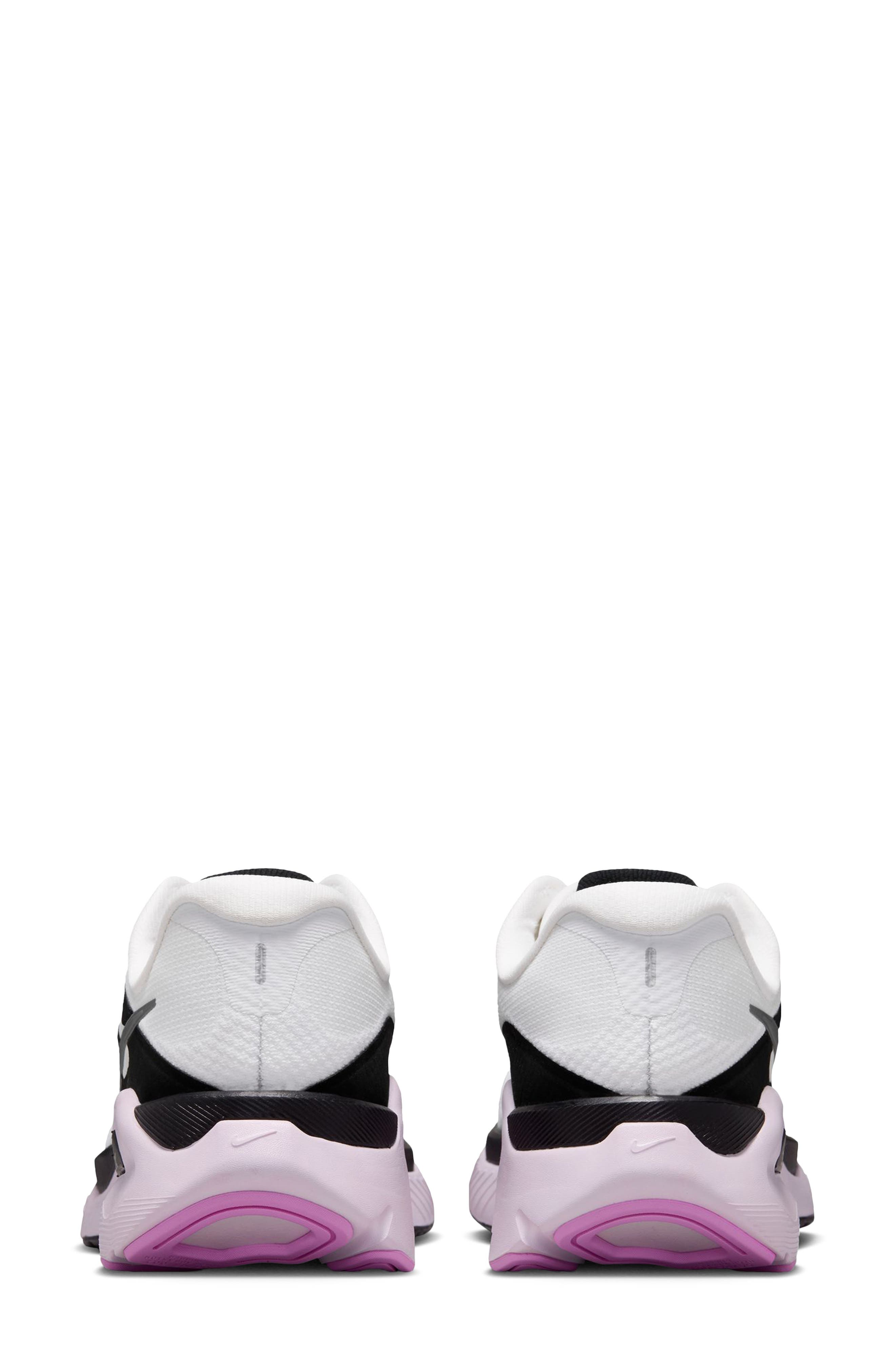 Structure Plus Running Shoe, Alternate, color, WHITE/ SILVER-BLACK