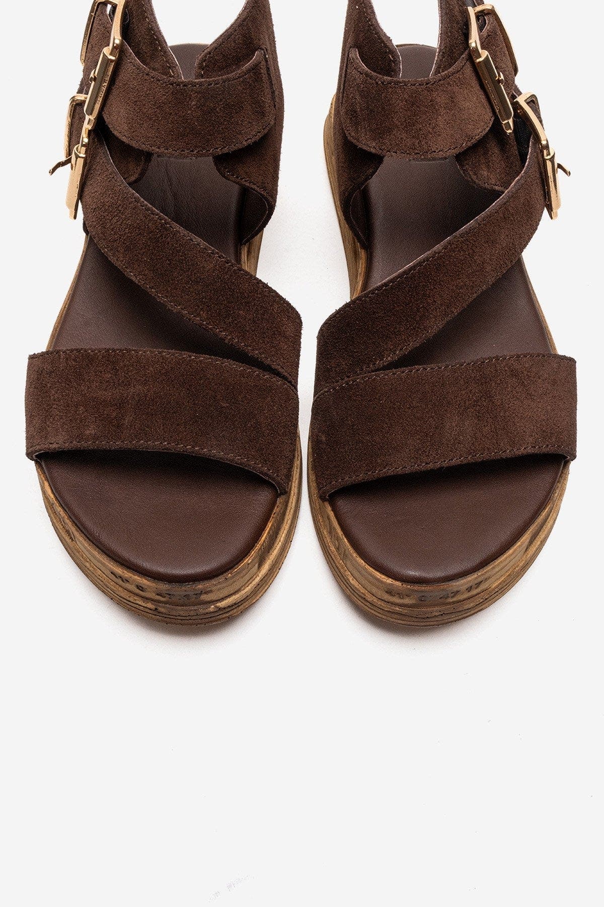 Lorentis Leather Double Buckle Sandal - image 4