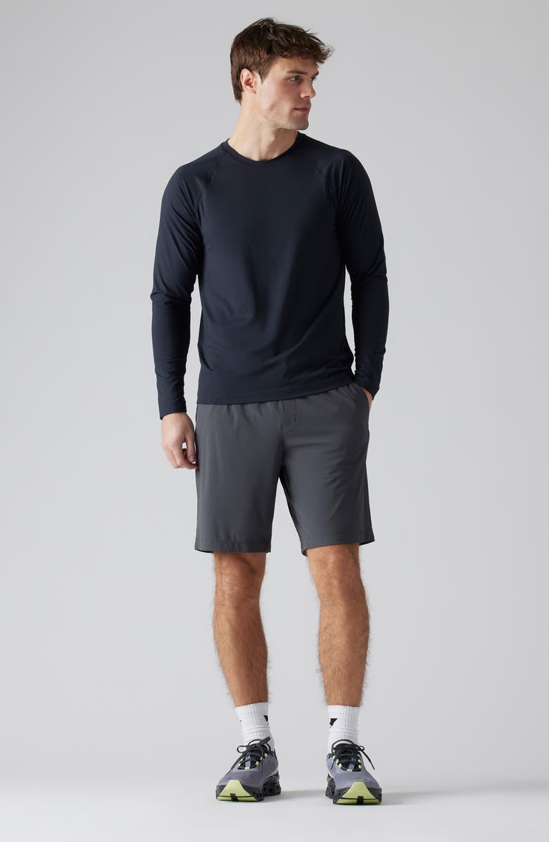 Rhone Pursuit 9-Inch Lined Shorts, Alternate, color, Asphalt