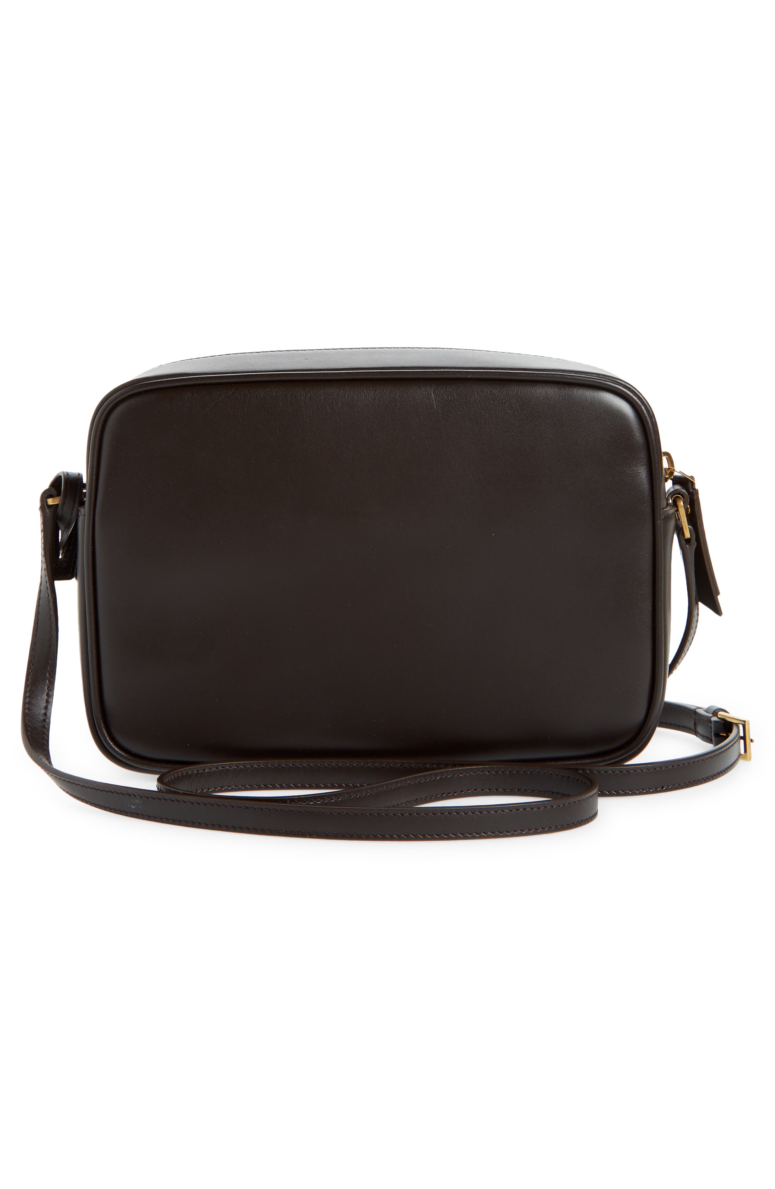 Saint Laurent Lou Zebra Print Genuine Calf Hair & Leather Camera Bag, Alternate, color, 