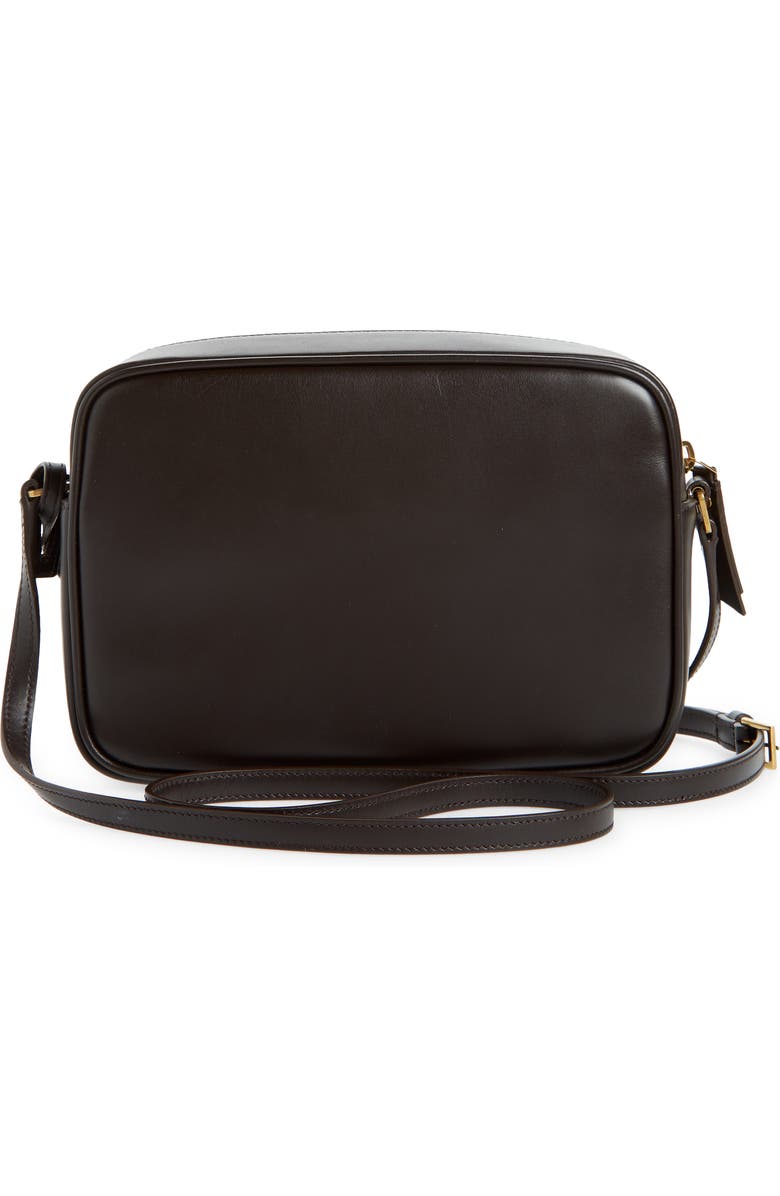 Saint Laurent Lou Zebra Print Genuine Calf Hair & Leather Camera Bag, Alternate, color,