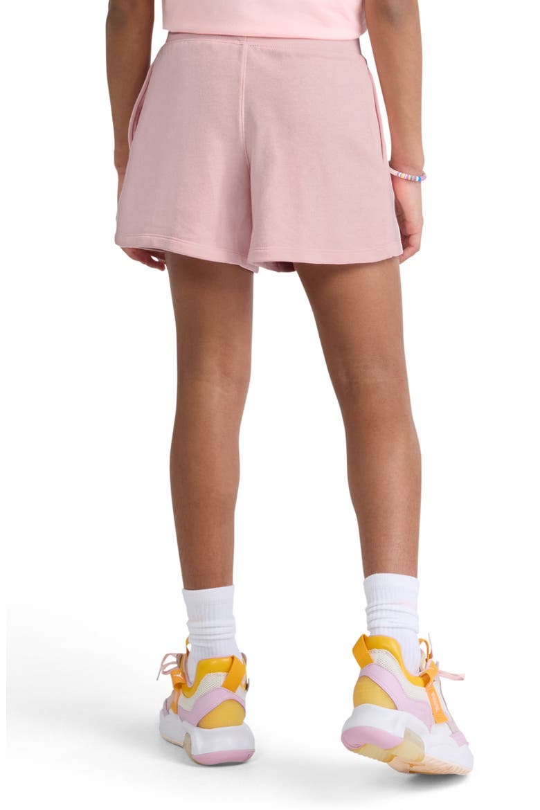 Kids' Brooklyn Fleece Pull-On Shorts, Alternate, color, NIKE PINK BLOOM