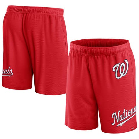 Men's Fanatics Branded  Red Washington Nationals Clincher Mesh Shorts