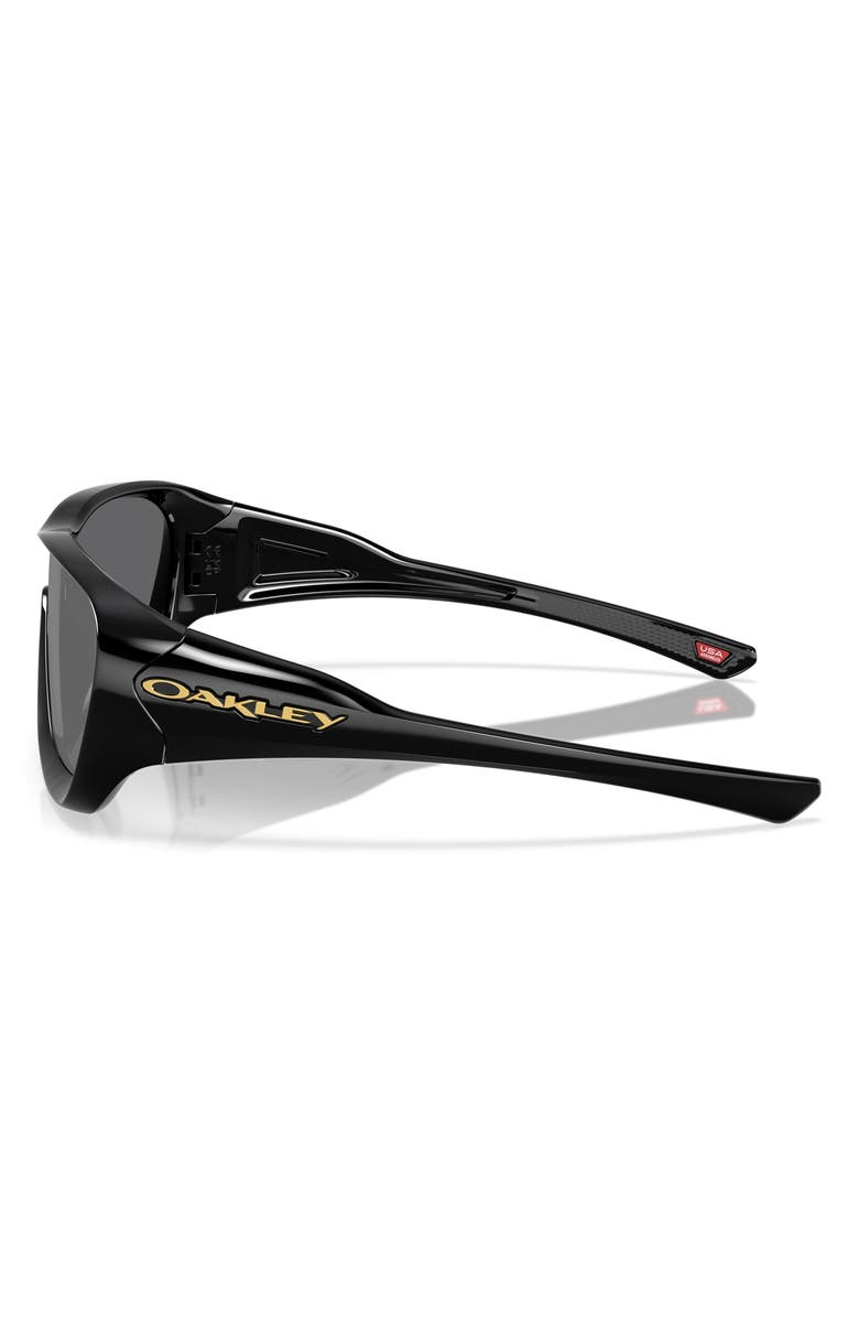 Oakley 130mm Prizm<sup>™</sup> Shield Sunglasses, Alternate, color, Shiny Black