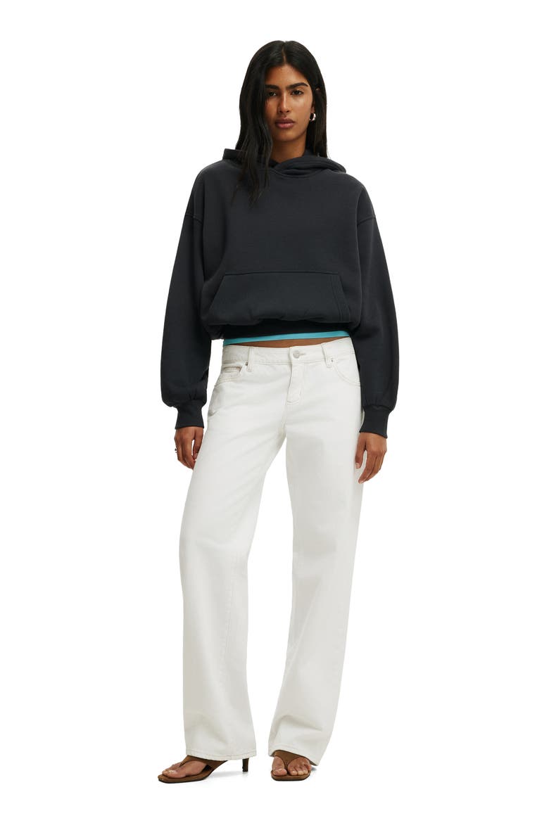 Women's Boxy Fleece Hoodie, Alternate, color, Shadowstone
