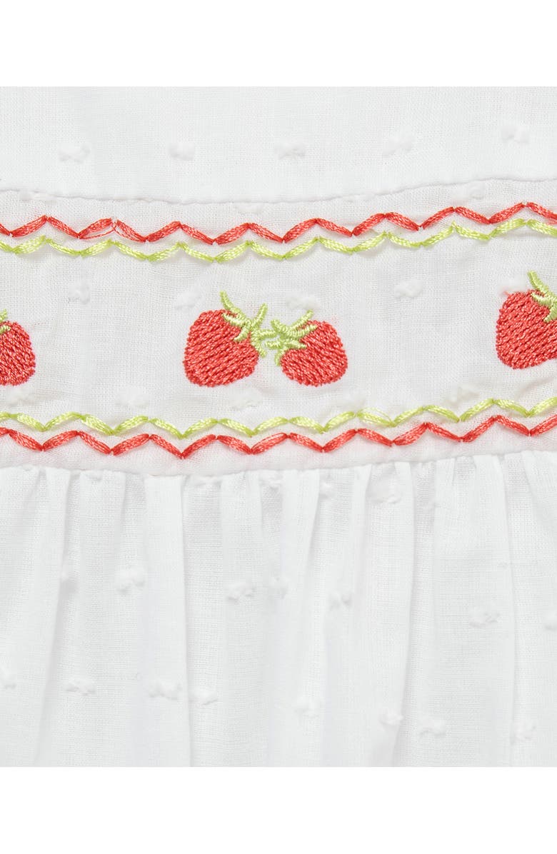 Little Me Kids' Strawberry Sunsuit Set, Alternate, color, White/ Red