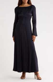 Diane von Furstenberg Suparna Bell Sleeve Jacquard Maxi Dress