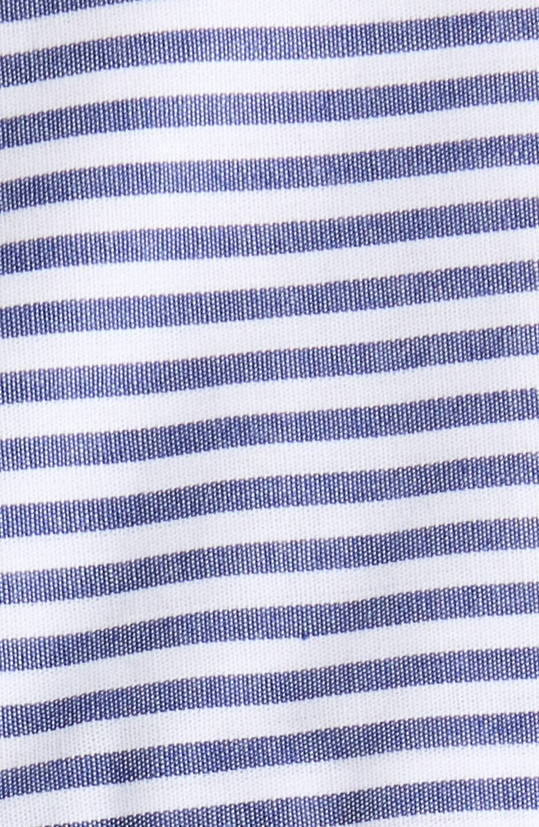 beachlunchlounge Bentley Stripe Cotton Button-Up Shirt, Alternate, color, Santorini