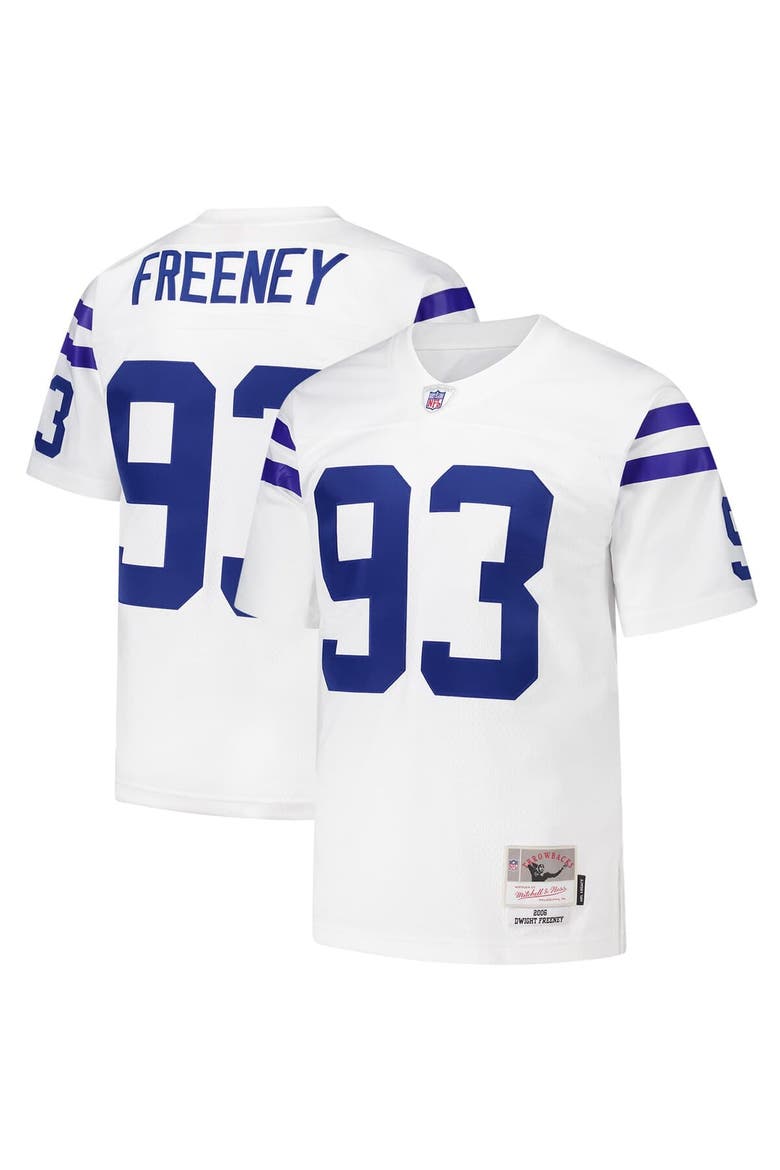 Men's Mitchell & Ness Dwight Freeney White Indianapolis Colts 2006 Legacy Replica Jersey, Main, color, White