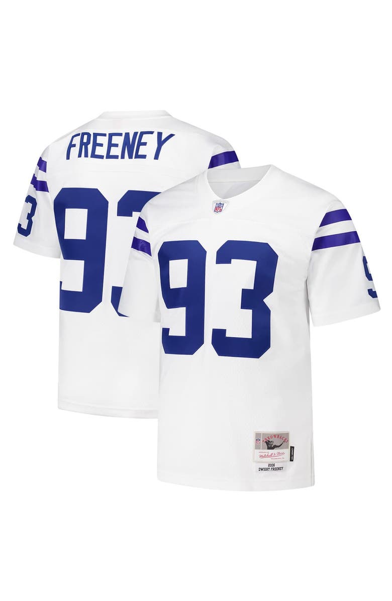 Mitchell & Ness Men's Mitchell & Ness Dwight Freeney White Indianapolis Colts 2006 Legacy Replica Jersey, Main, color, White