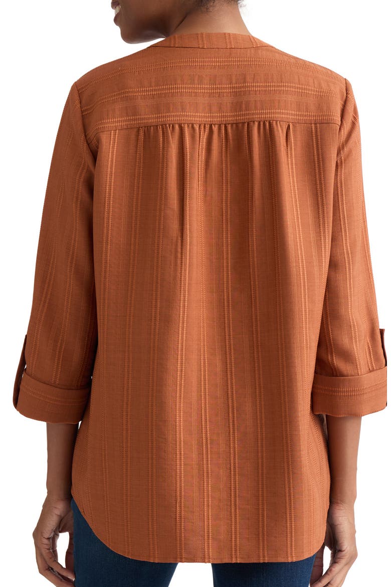 Roll Tab Tunic Top, Alternate, color, MAPLE SPICE